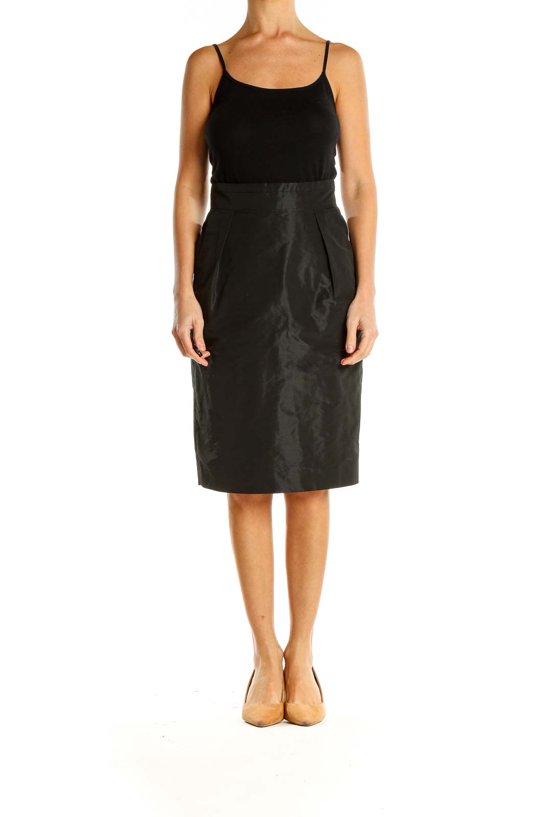 Black Classic Pencil Skirt