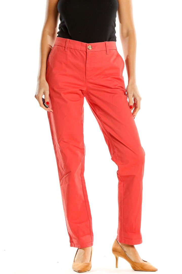 Red Classic Pants