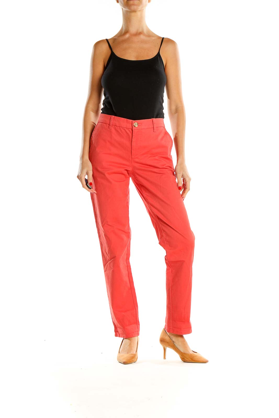 Red Classic Pants