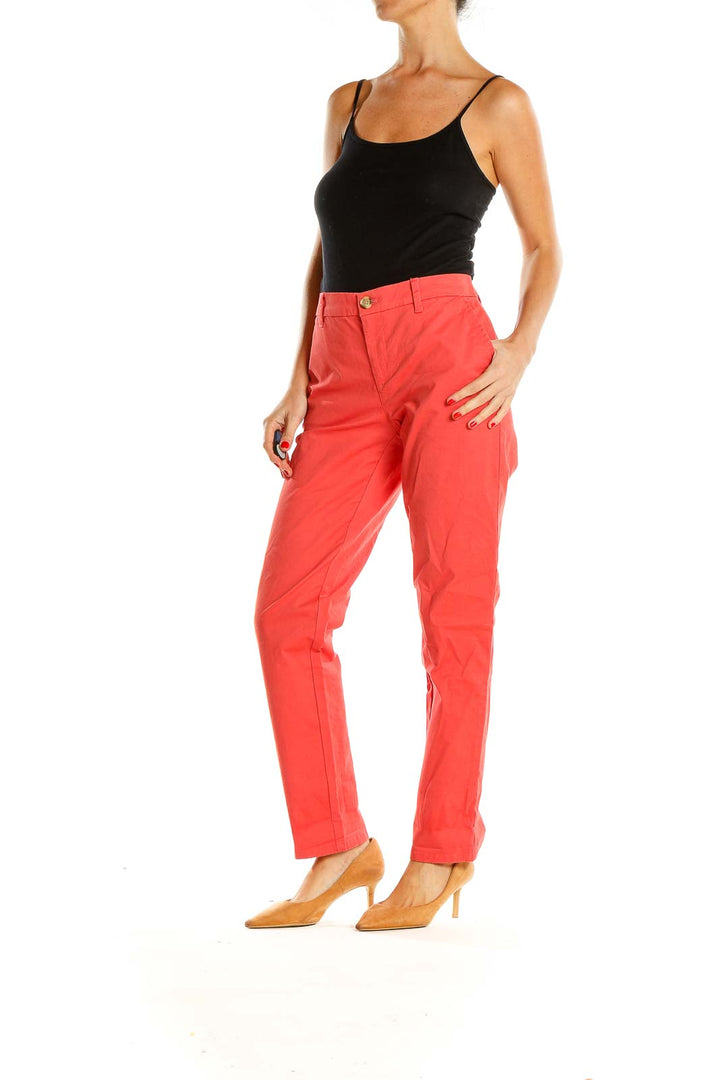 Red Classic Pants