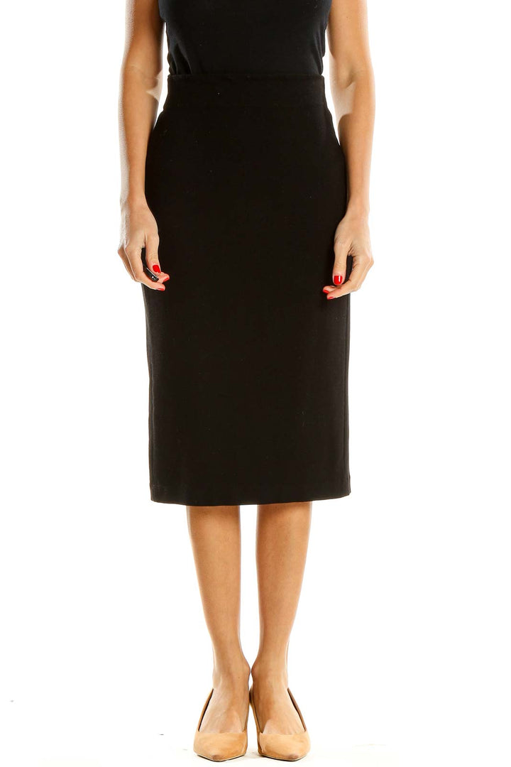 Black Classic Pencil Skirt