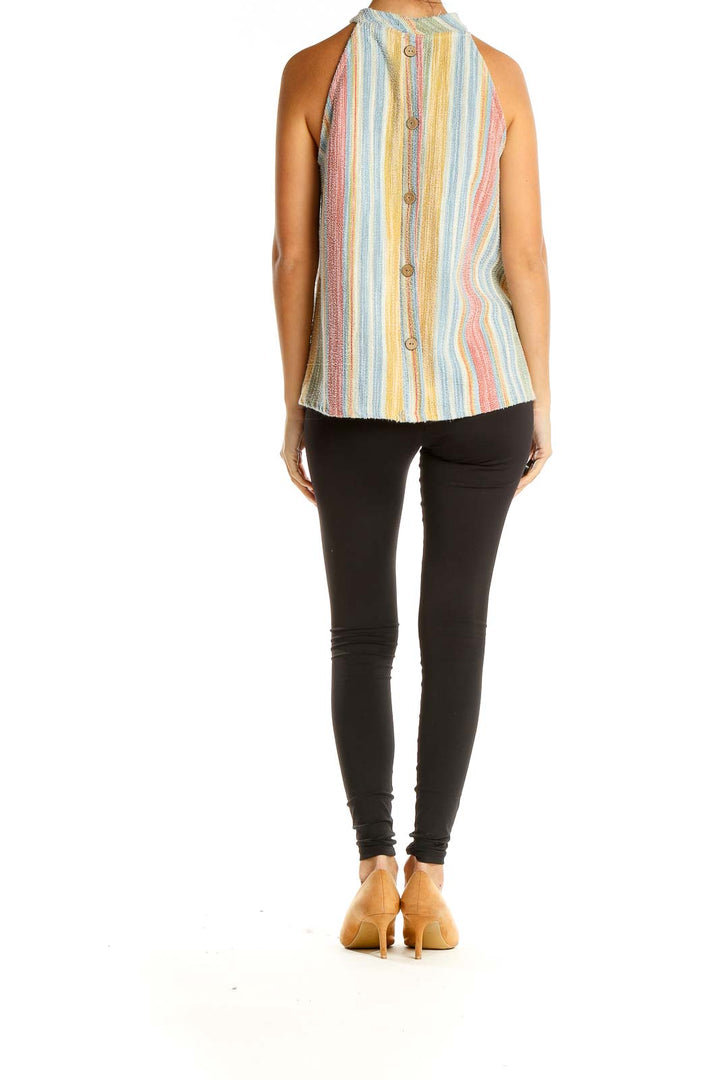 Multicolor Striped All Day Wear Tank Top