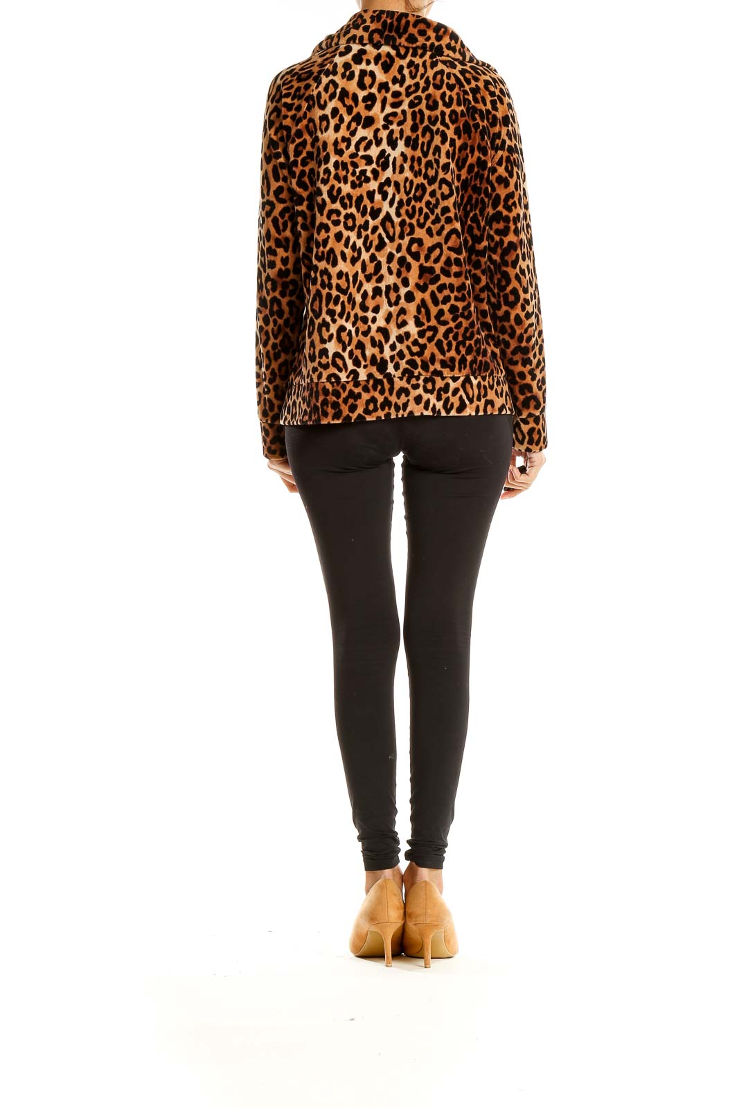 Brown Animal Print Jacket