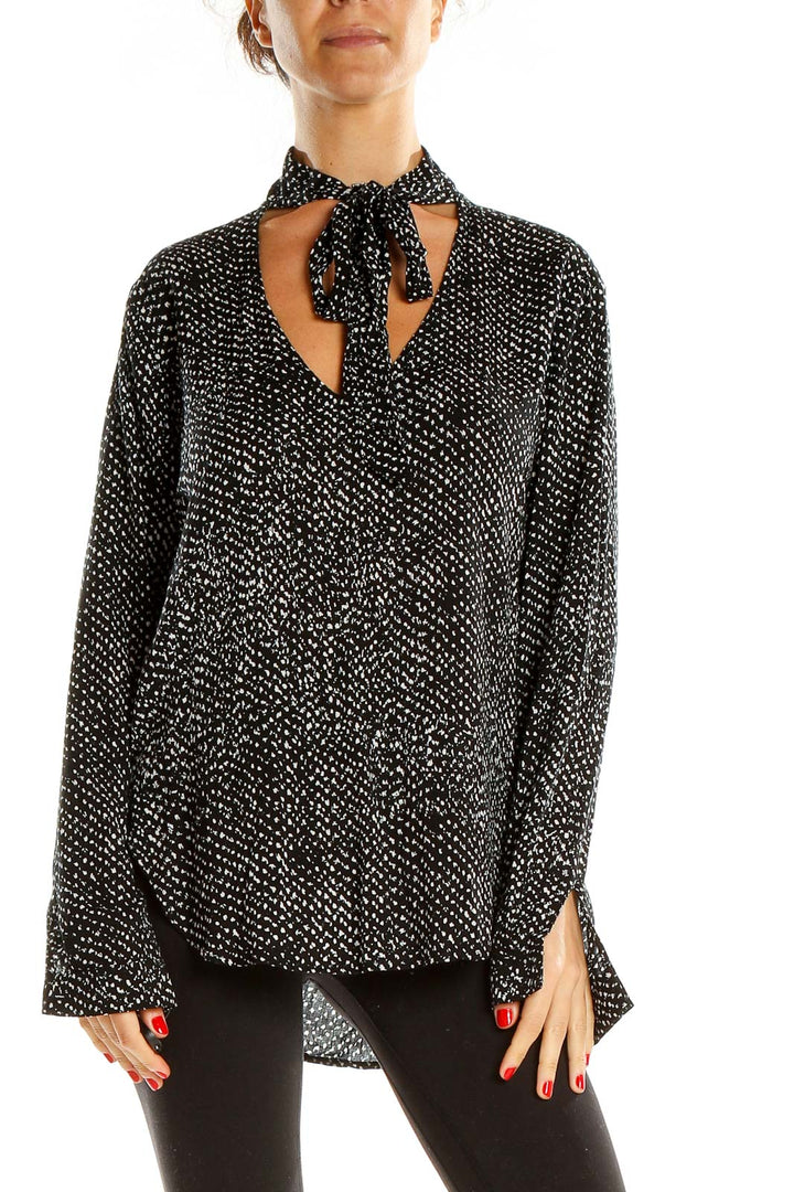 Black Polka Dot Blouse