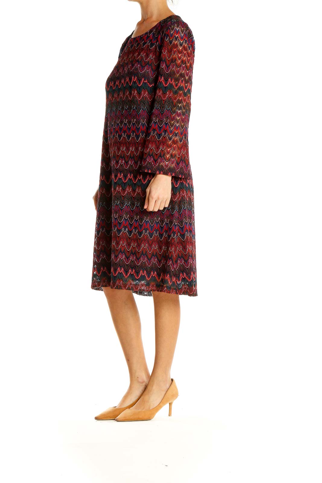 Multicolor Embroidered Bohemian A-Line Dress