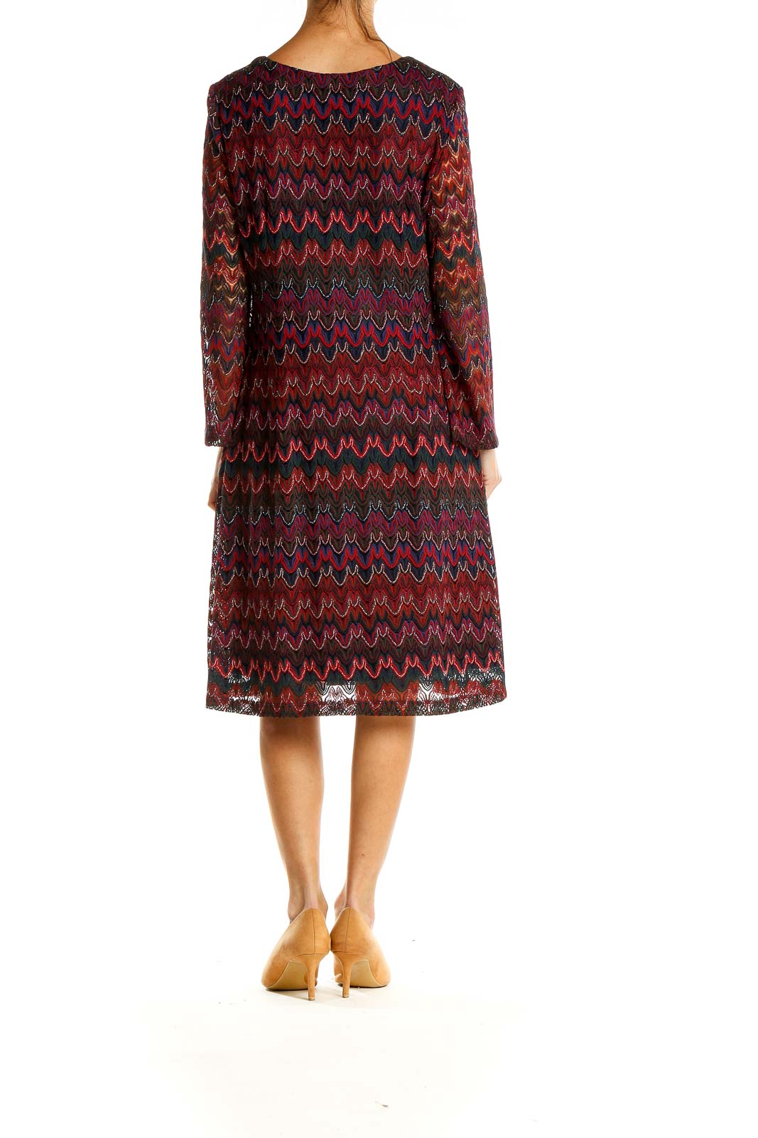 Multicolor Embroidered Bohemian A-Line Dress