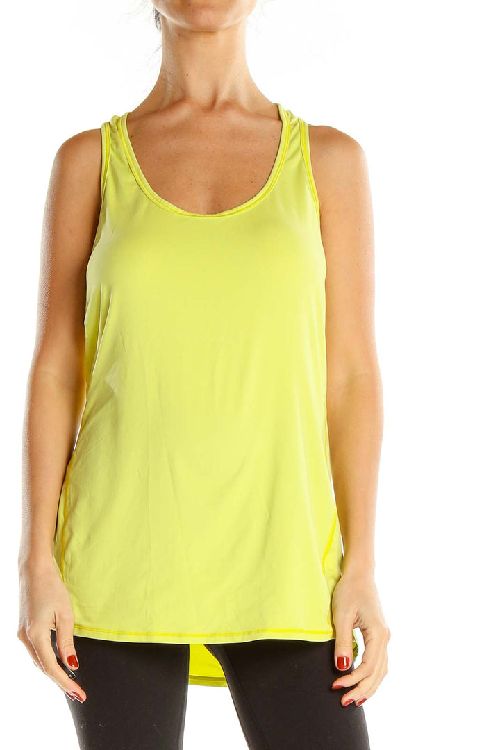 Yellow Activewear Tank Top