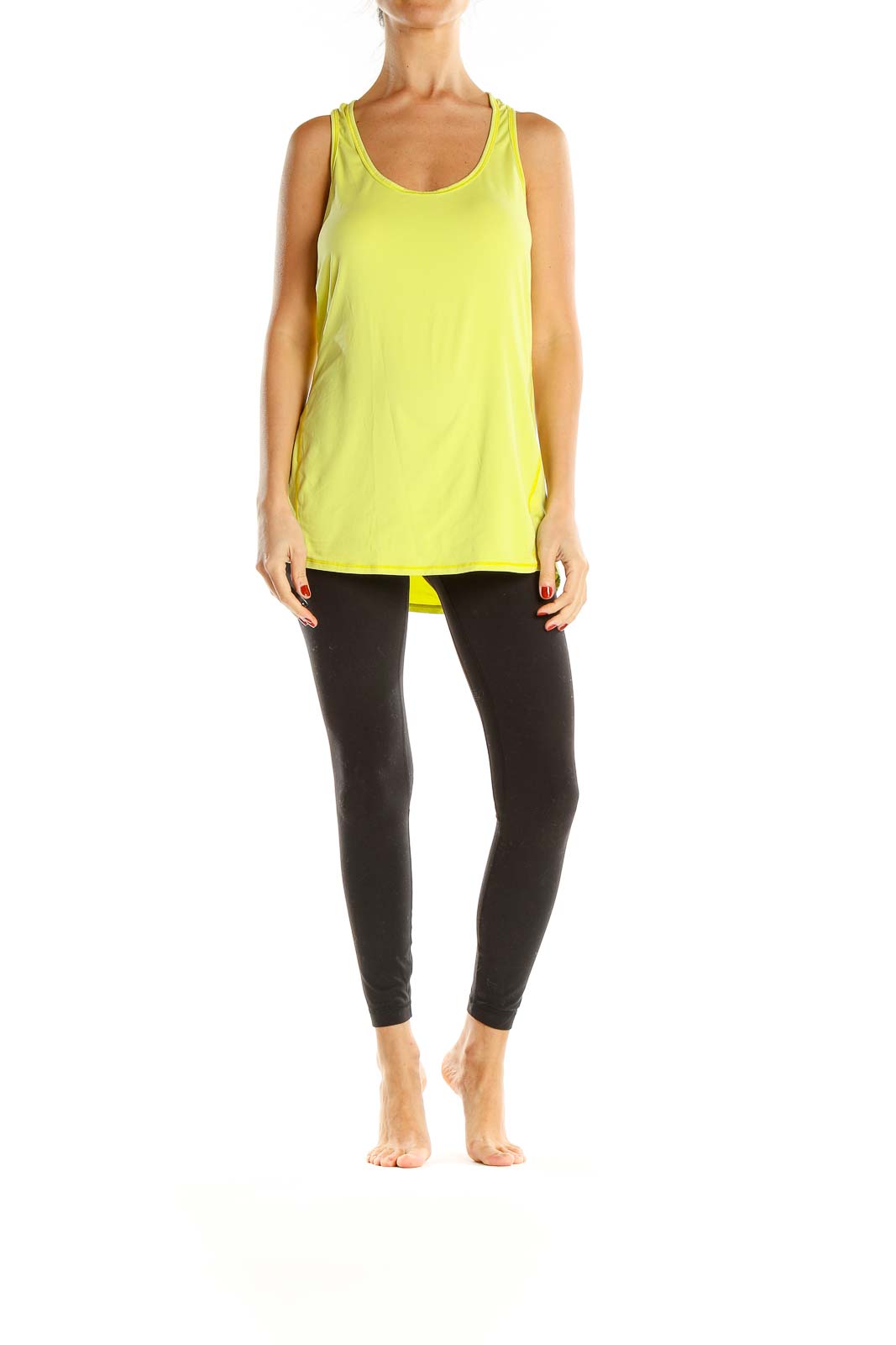 Yellow Activewear Tank Top