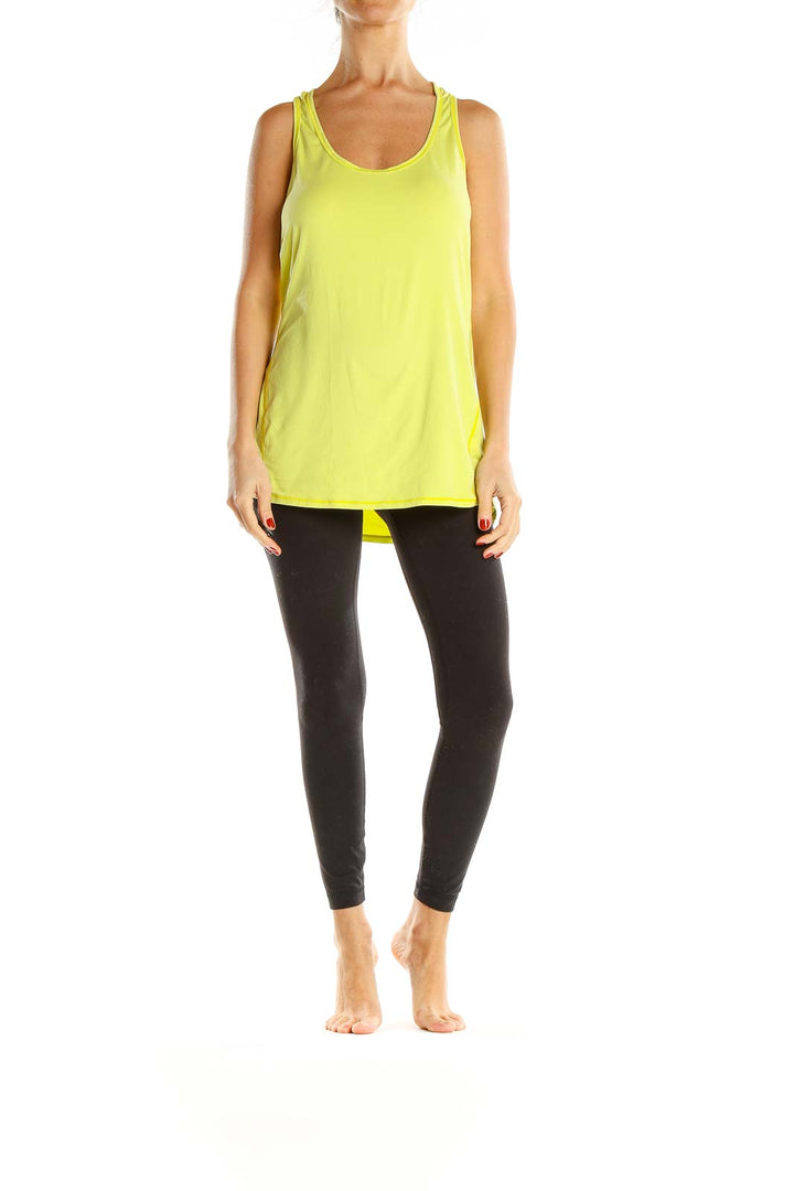 Yellow Activewear Tank Top