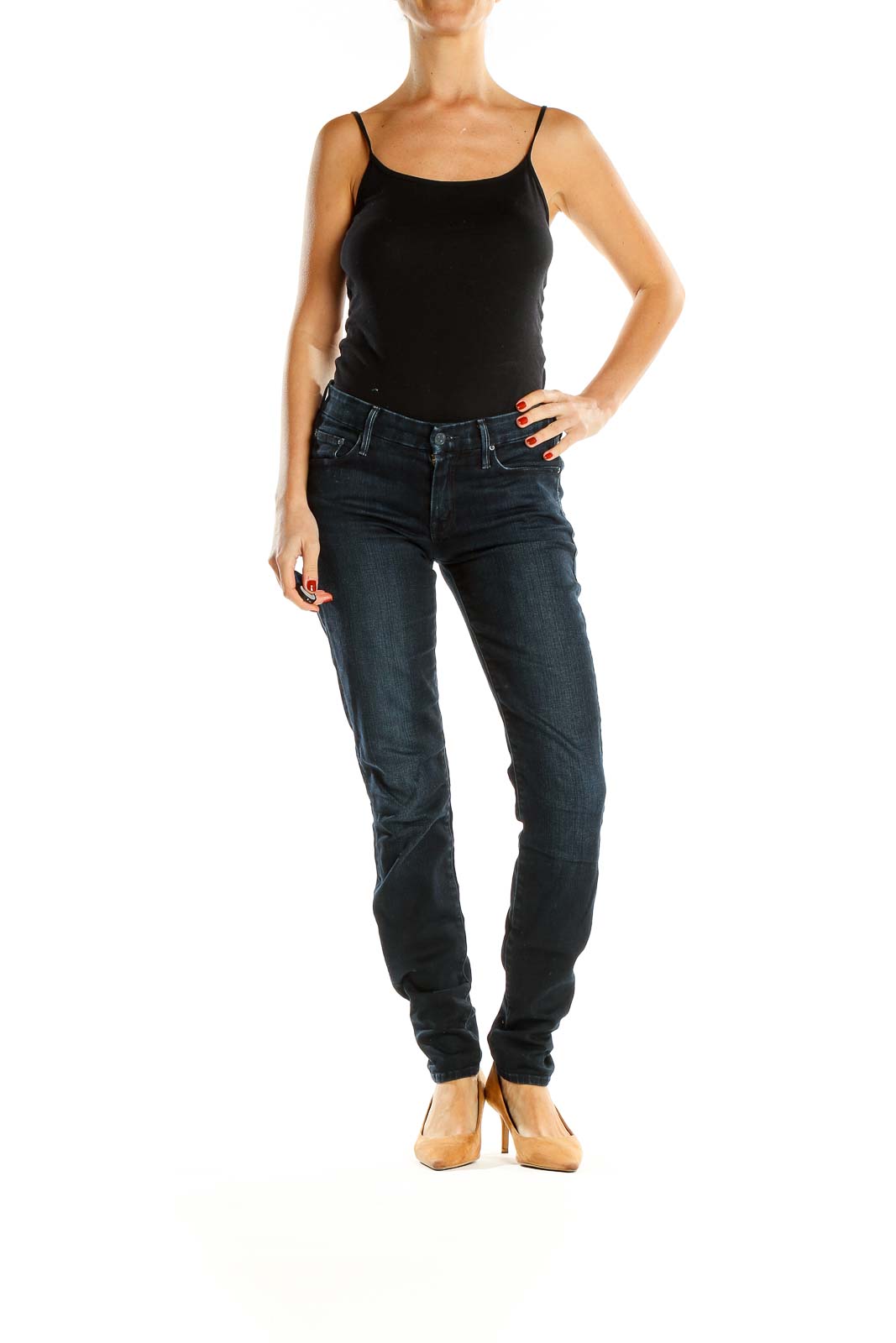 Blue Low Rise Skinny Jeans