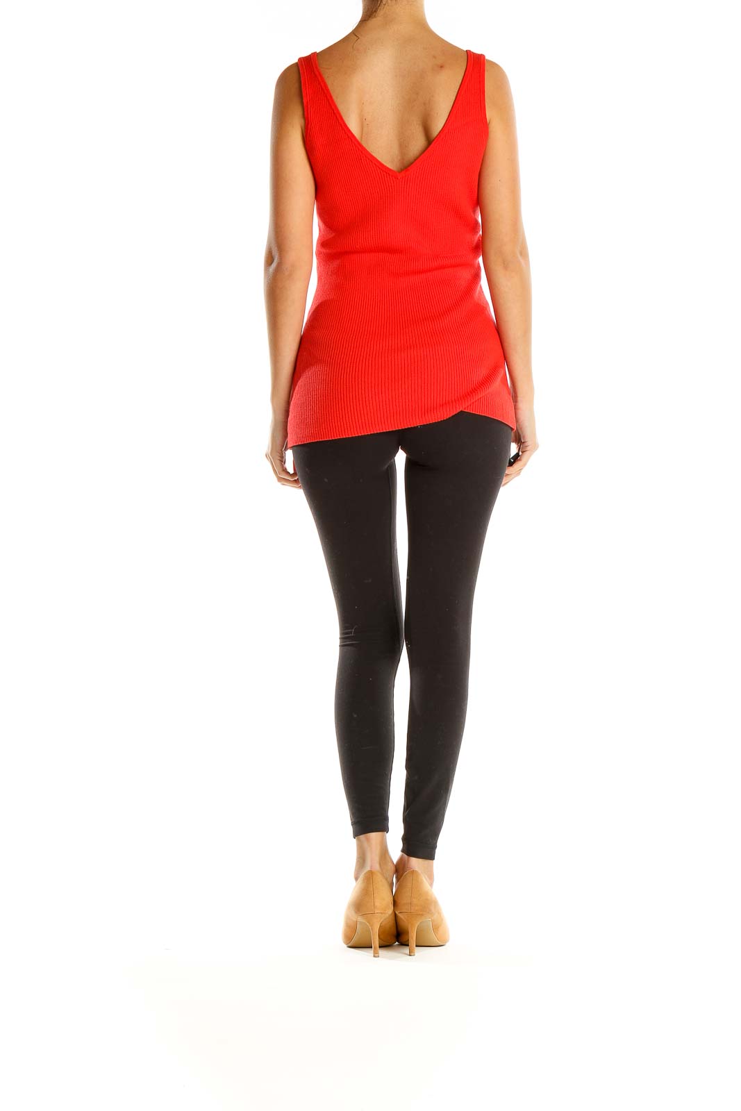 Red Laceup All Day Wear Top