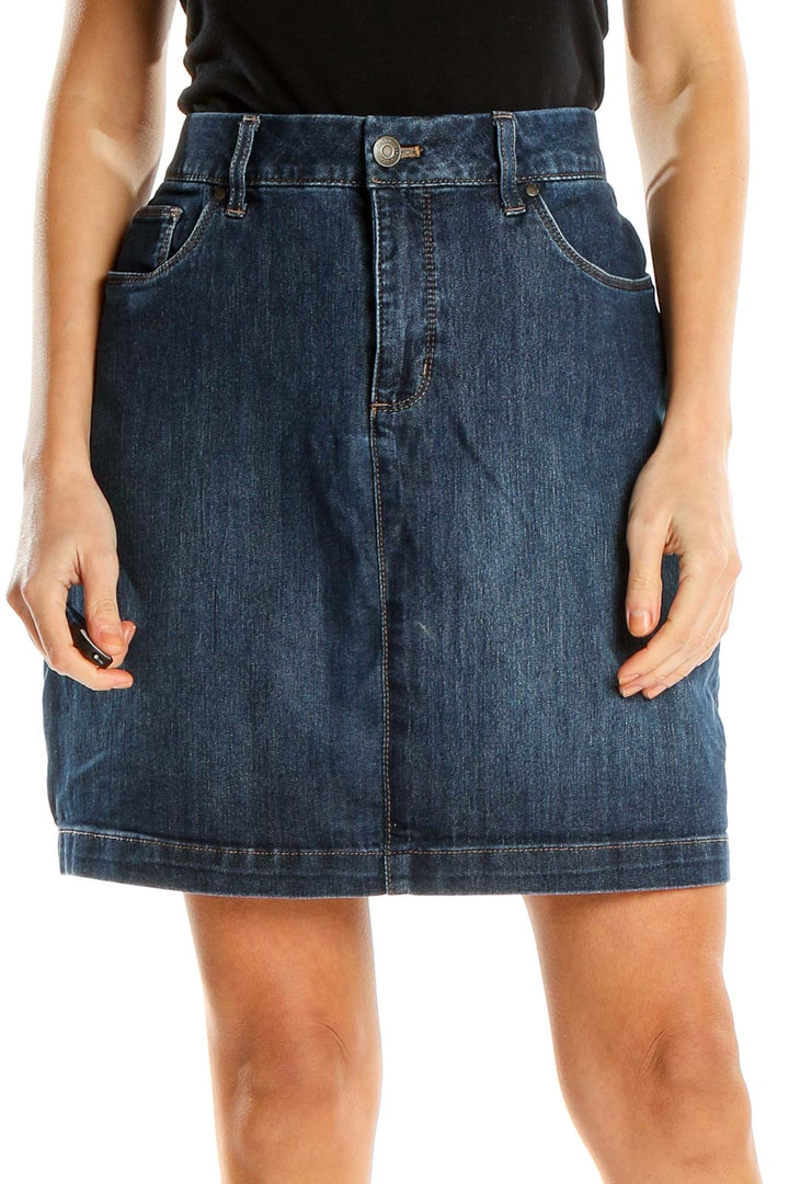 Blue Chic Denim Skirt