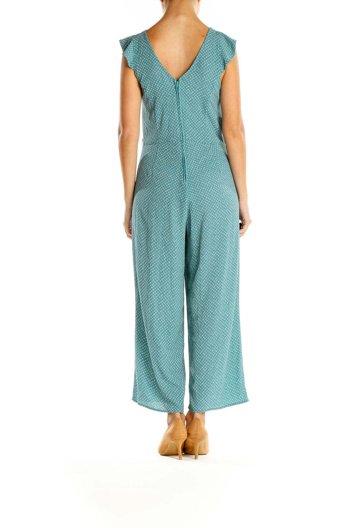 Blue Printed Jumpsuit