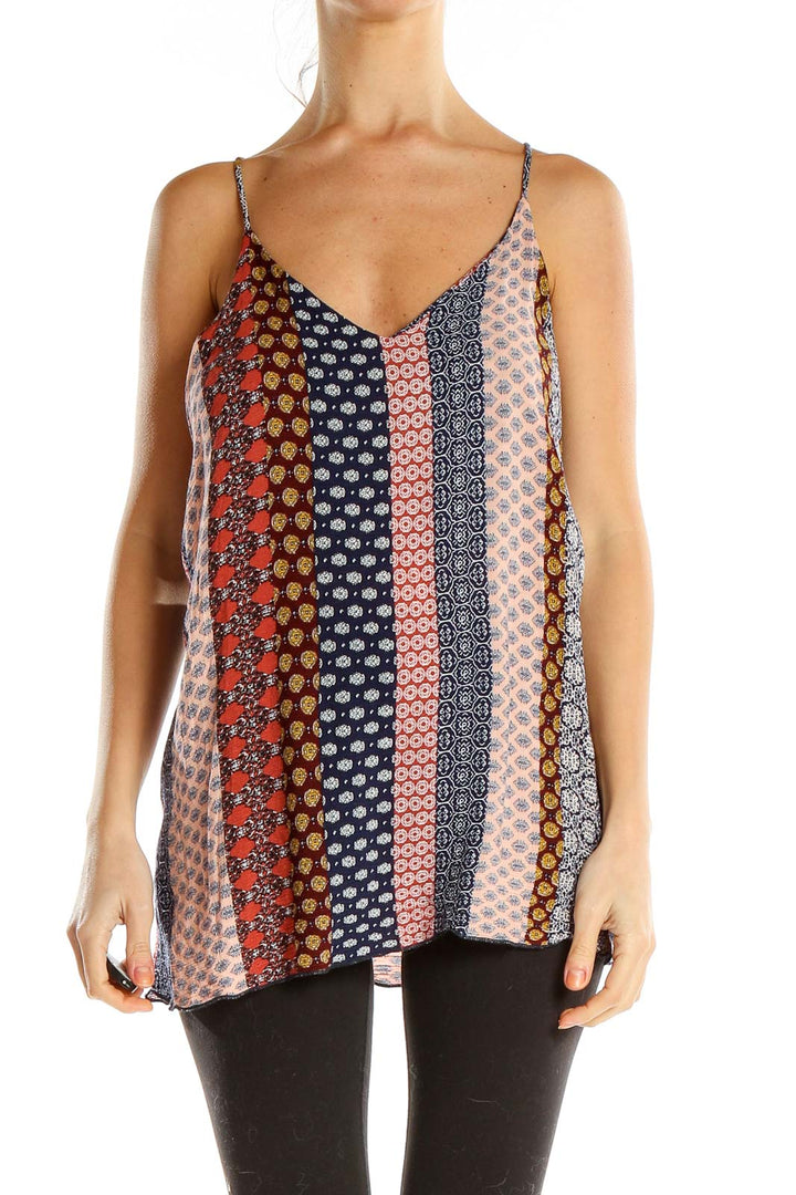 Multicolor Printed Bohemian Tank Top