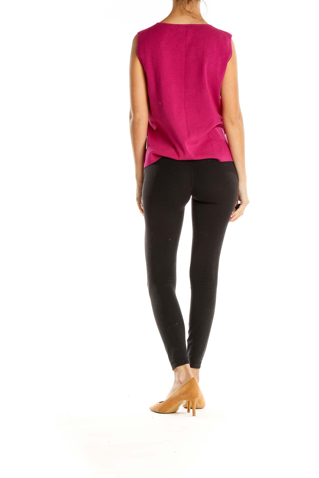 Pink Top With Cutout Detail