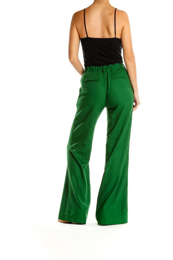 Green Party Wide Leg Trousers