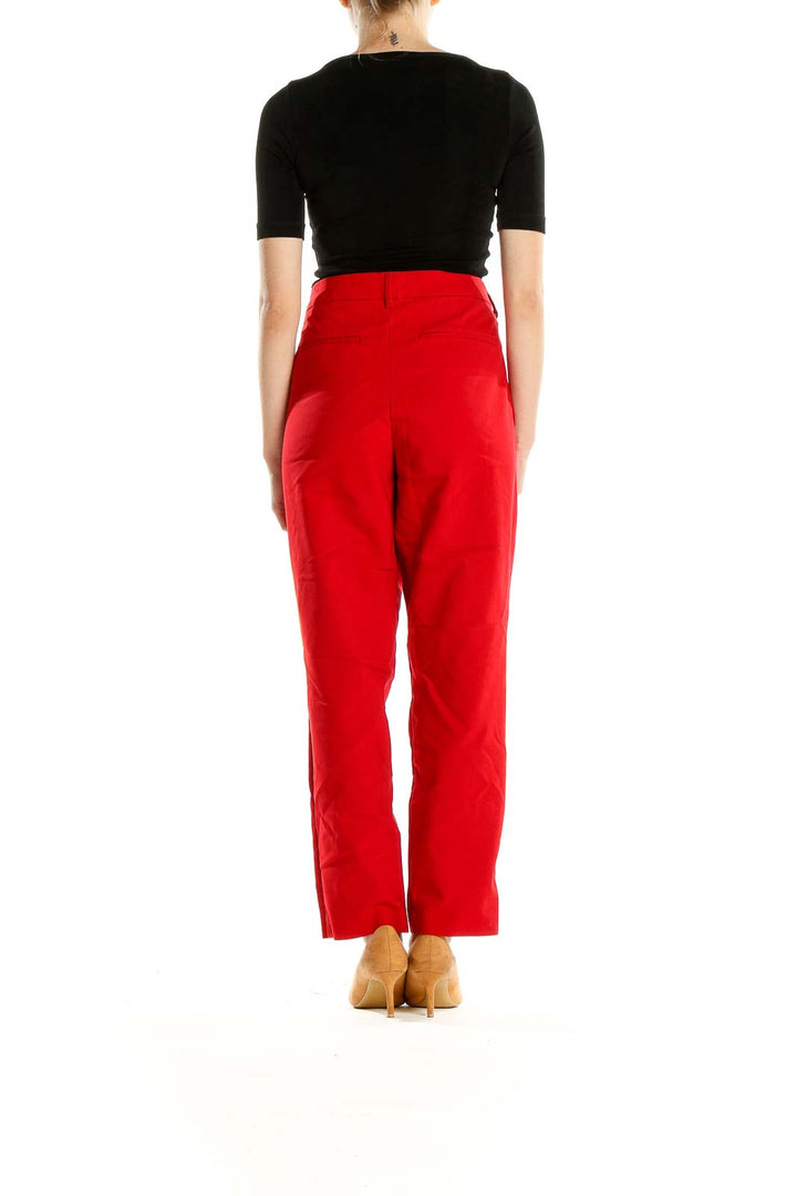 Red Classic Trousers