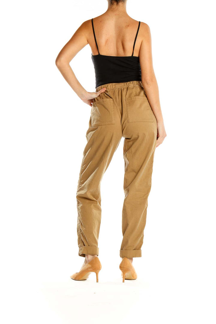 Brown Draw String All Day Wear Cargo Pants