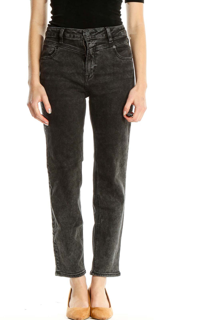 Black Gray Rinse Jeans