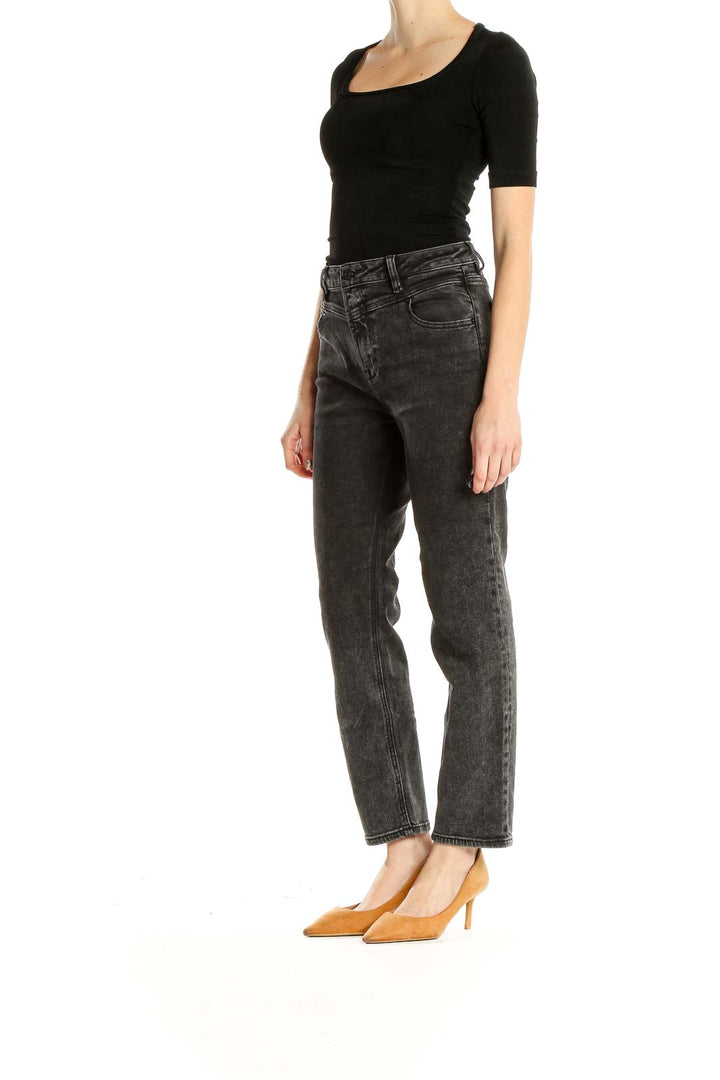 Black Gray Rinse Jeans