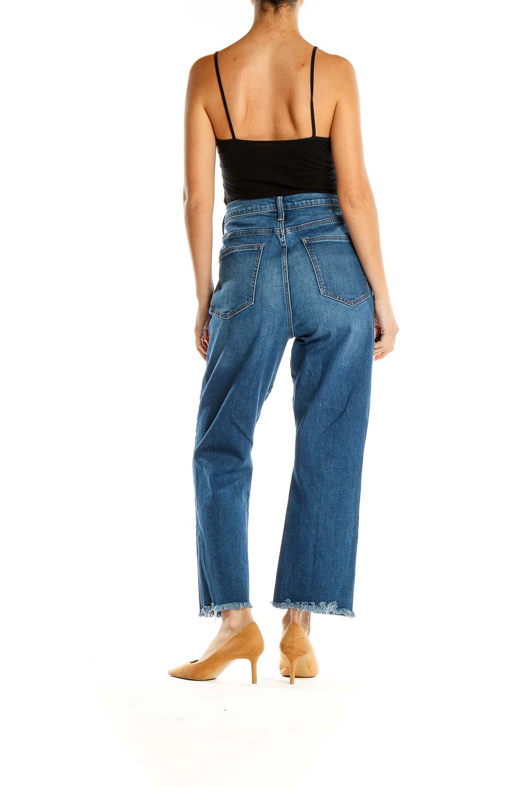 High Waisted Blue Jeans