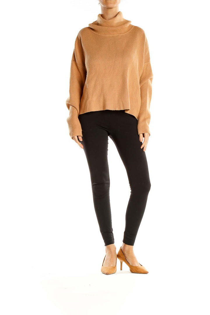 Beige Chic Highneck Sweater