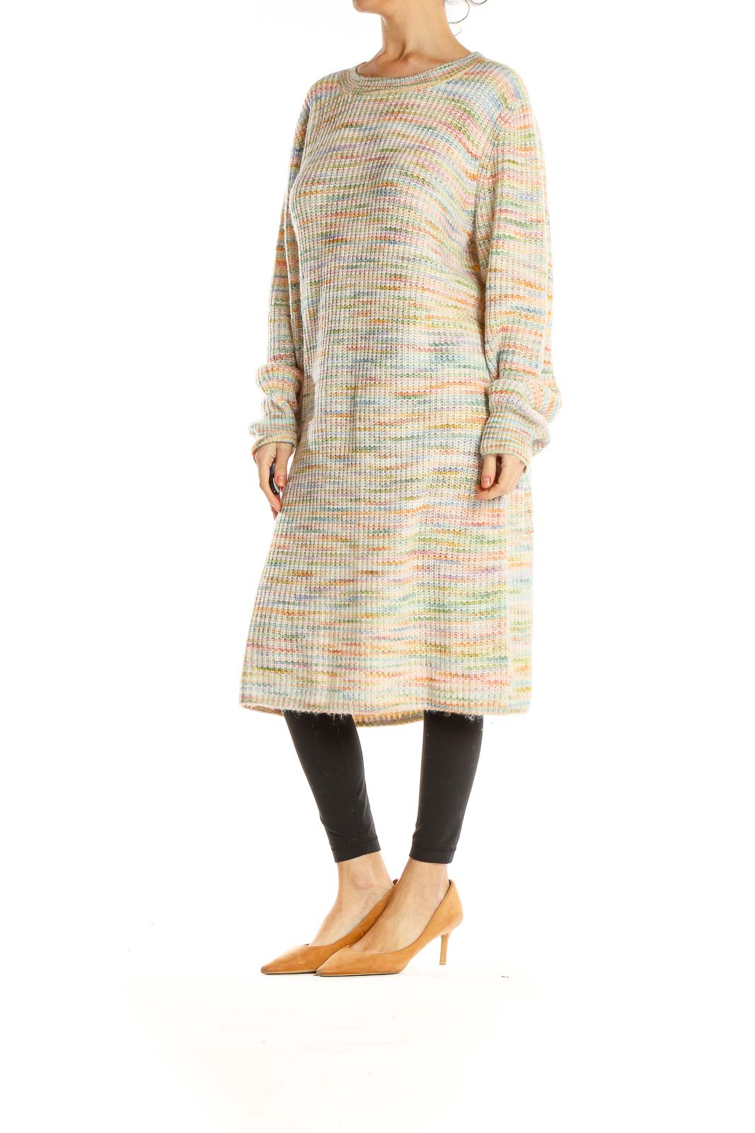 Beige Day Sweater Dress