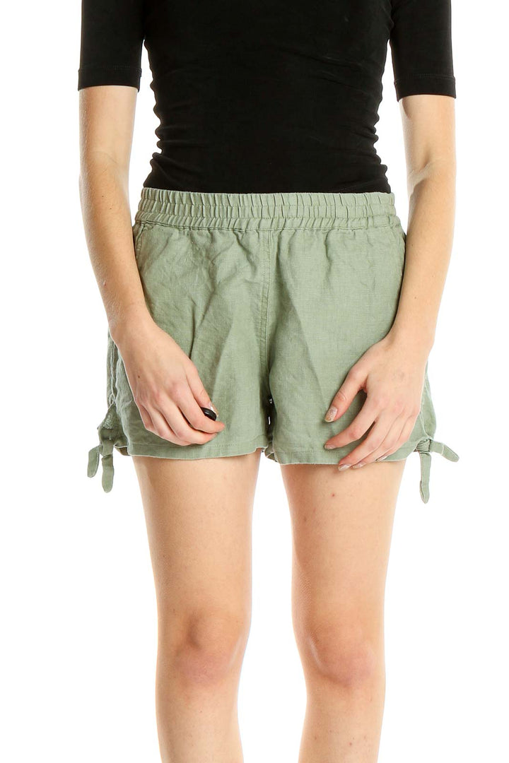 Green All Day Wear Shorts