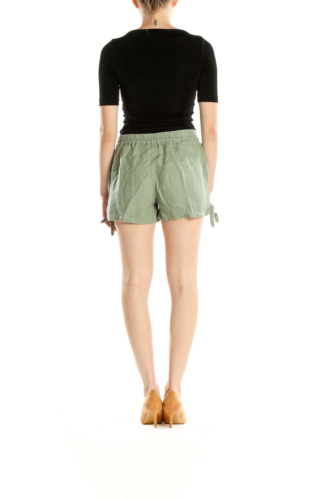 Green All Day Wear Shorts