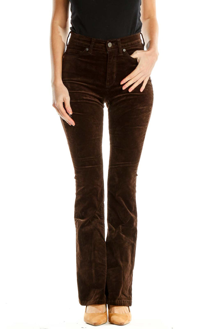 Brown Corduroy Bootcut Jeans