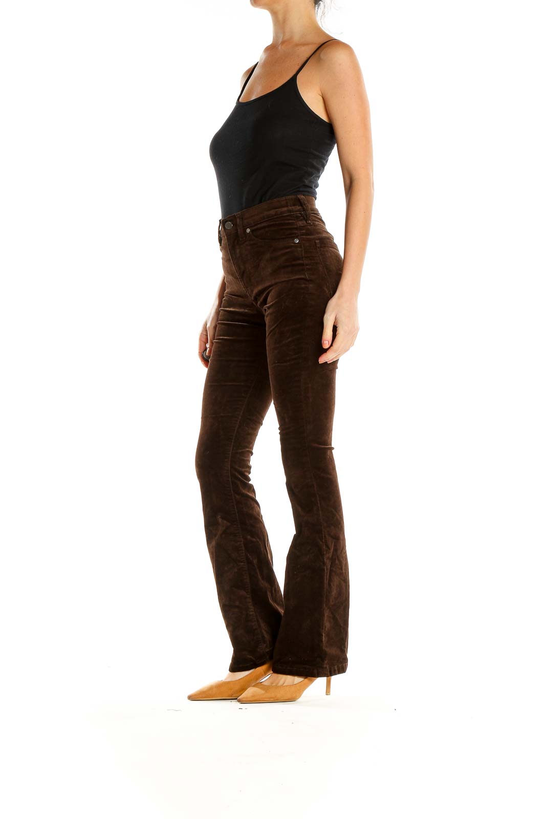 Brown Corduroy Bootcut Jeans