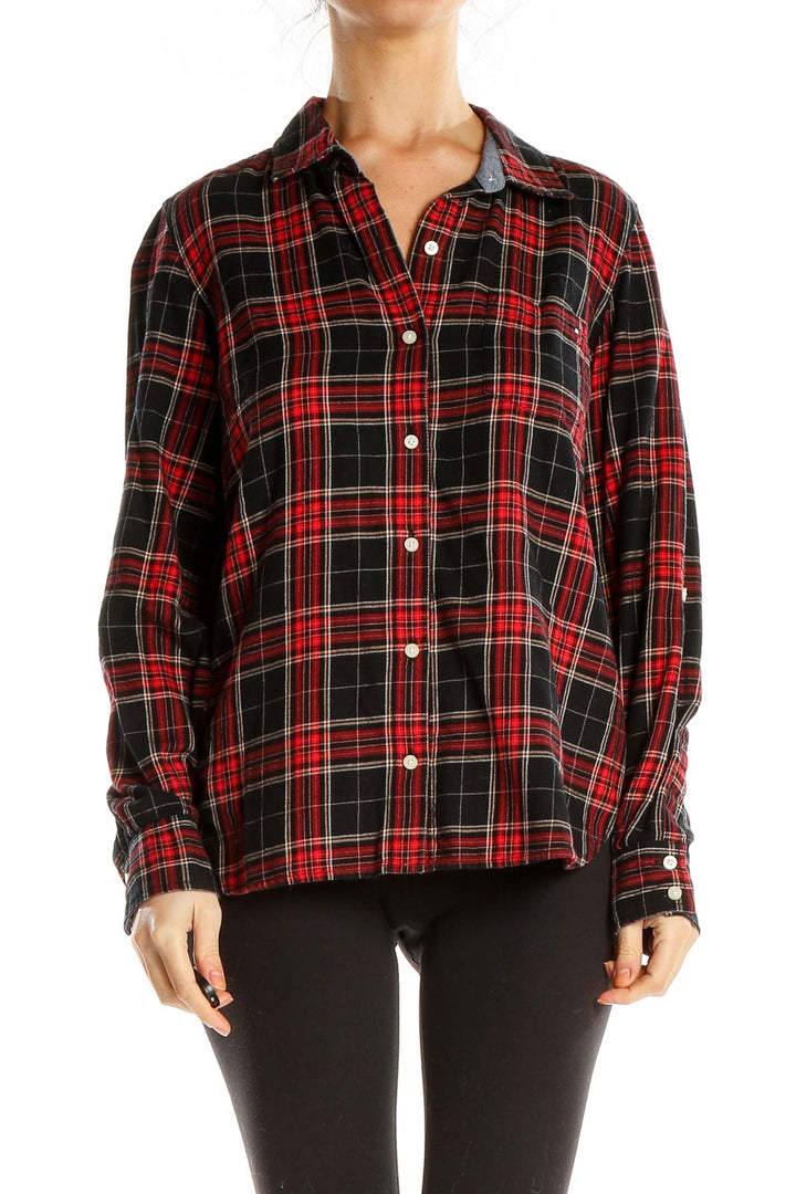 Red Checkered All Day Wear Shirt