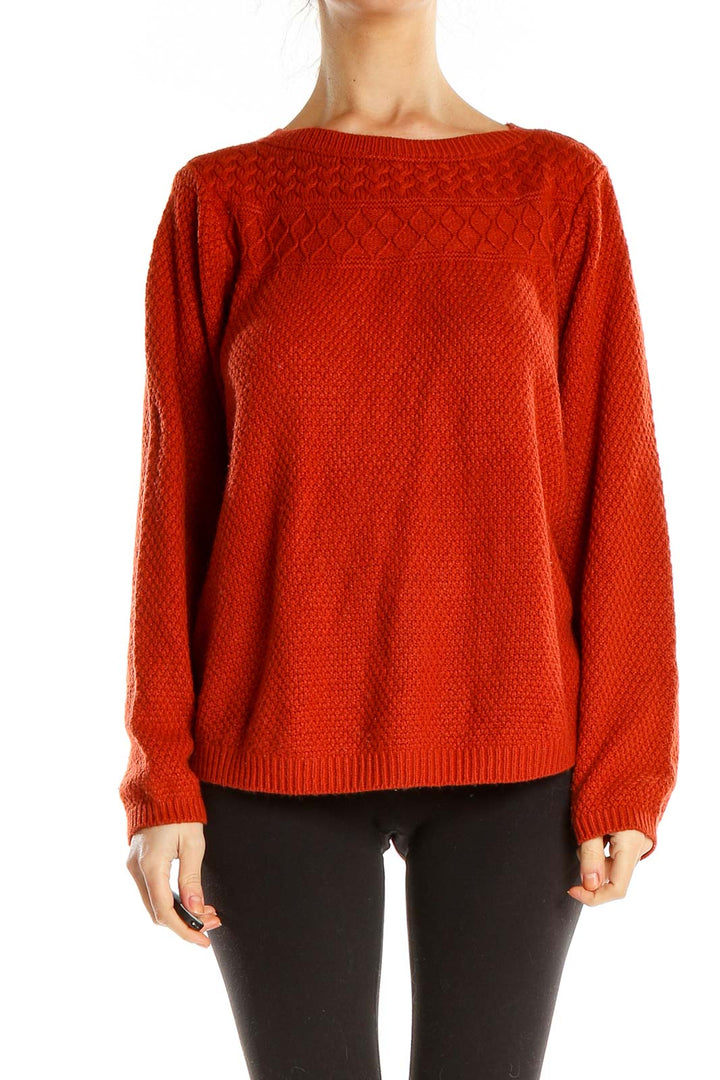 Orange Classic Sweater