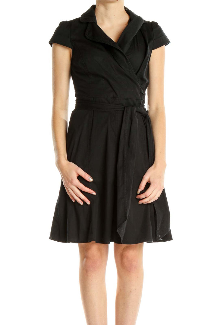 Black Classic Fit & Flare Dress