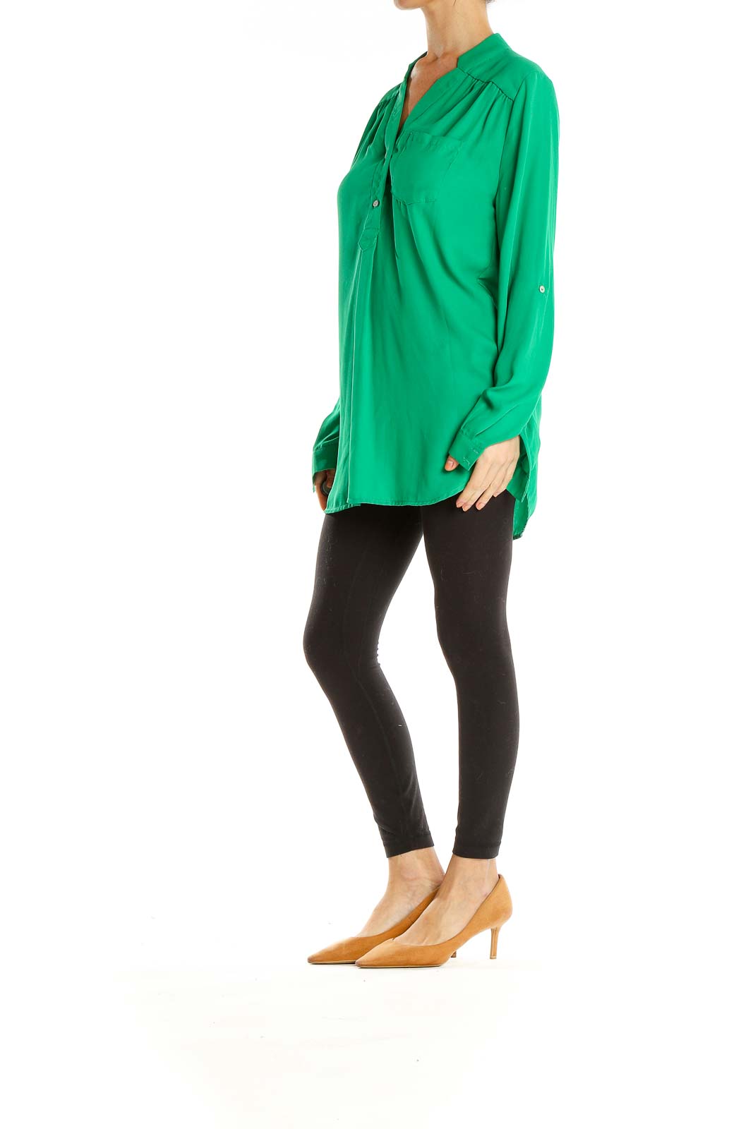 Green All Day Wear Top