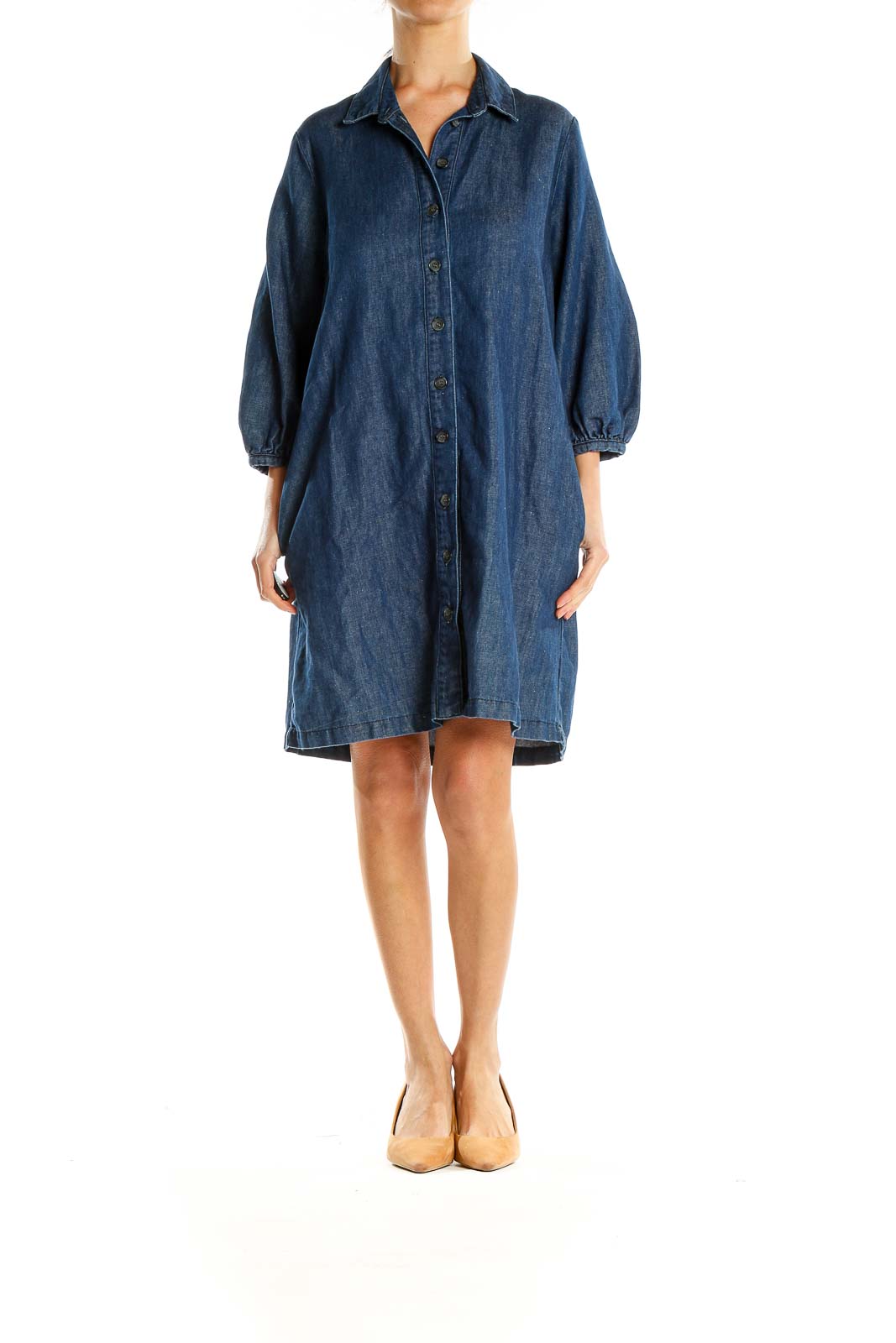 Blue Denim Shift Dress