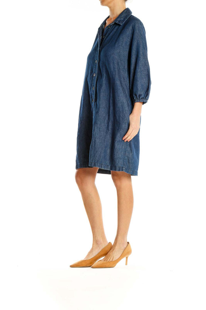 Blue Denim Shift Dress