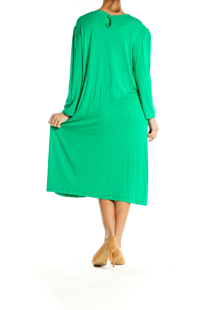 Green Classic Shirt Dress