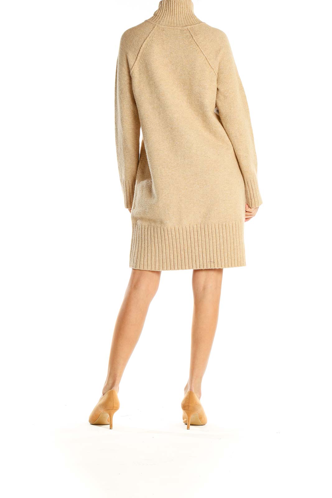 Beige Sweater Dress