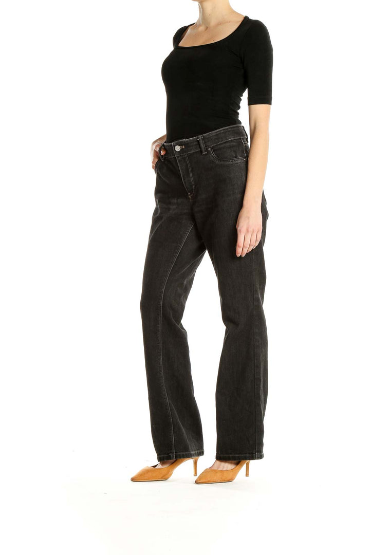 Black Straight Leg Jeans