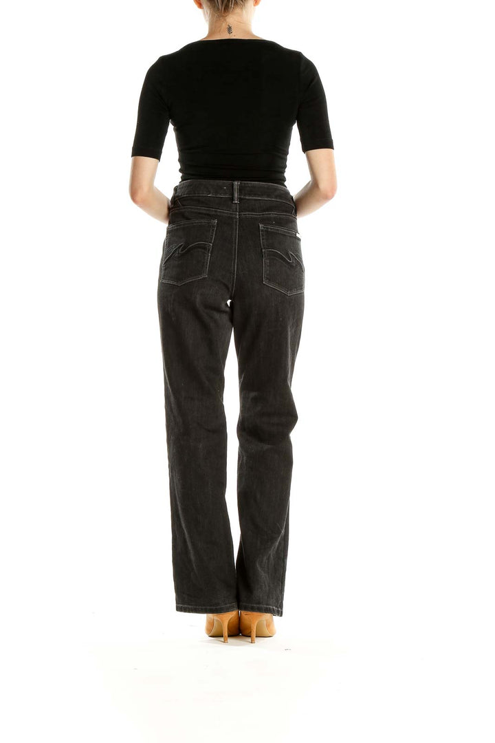 Black Straight Leg Jeans