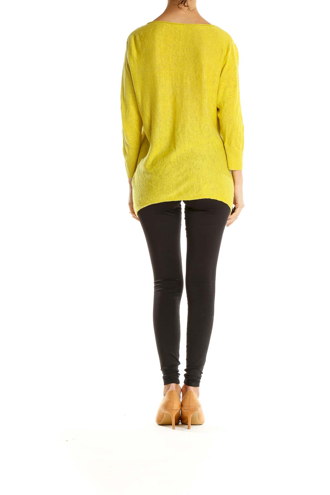 Yellow All Day Wear Linen Top