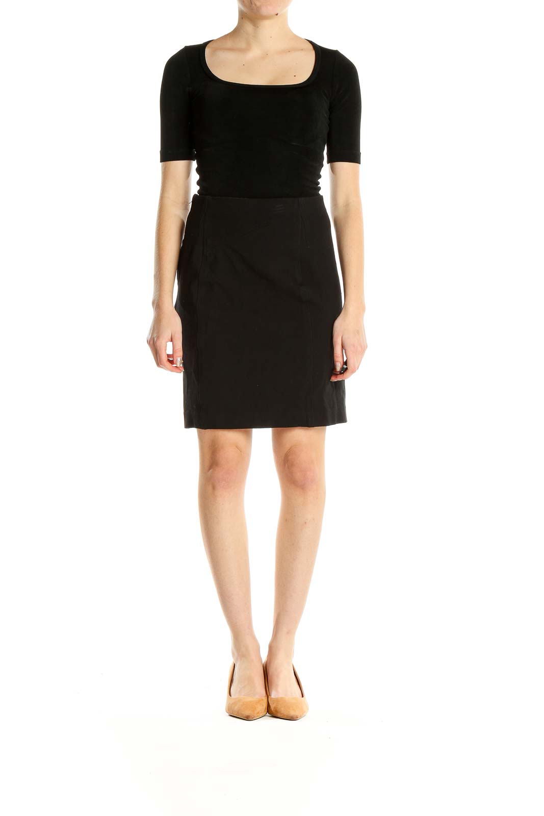 Black Classic Pencil Skirt