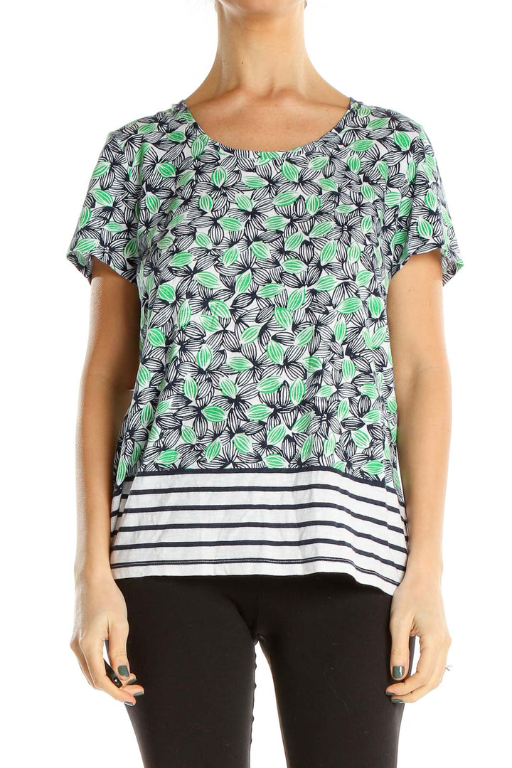 Multicolor Multiprint Casual T-Shirt