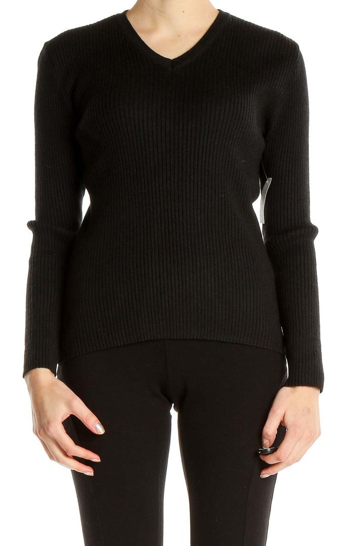 Black All Day Wear Sweater