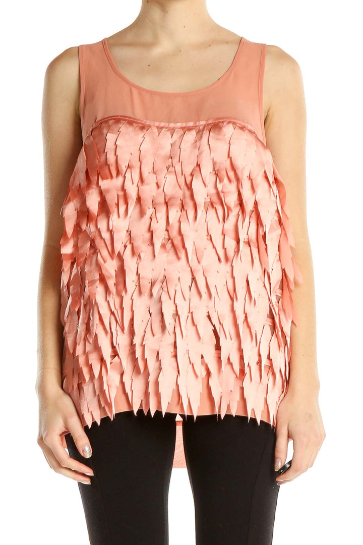 Pink Textured Party Top