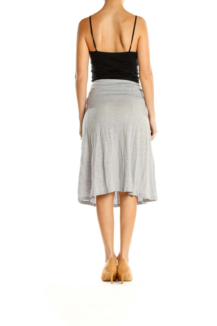 Gray Brunch A-Line Skirt