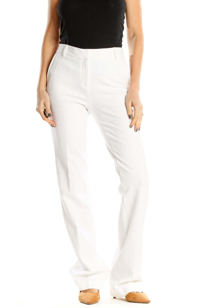 White All Day Wear Chino Pants