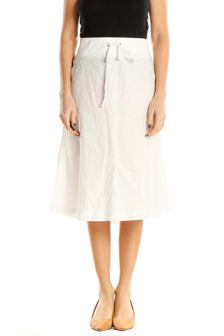 White Chic A-Line Skirt