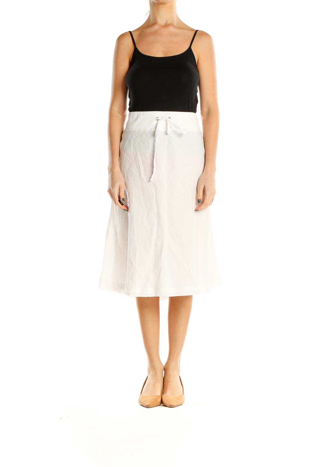 White Chic A-Line Skirt